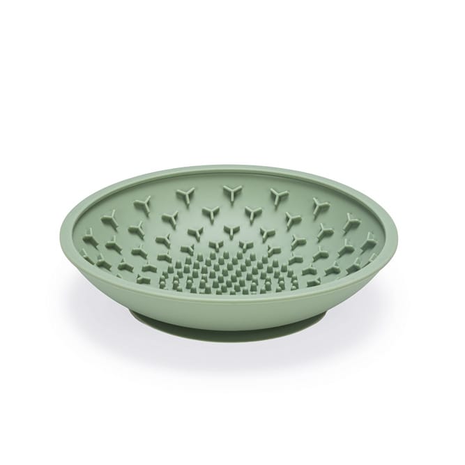 beeztees Silicone Likmat Schaal groen: 19x19x4,5cm hond