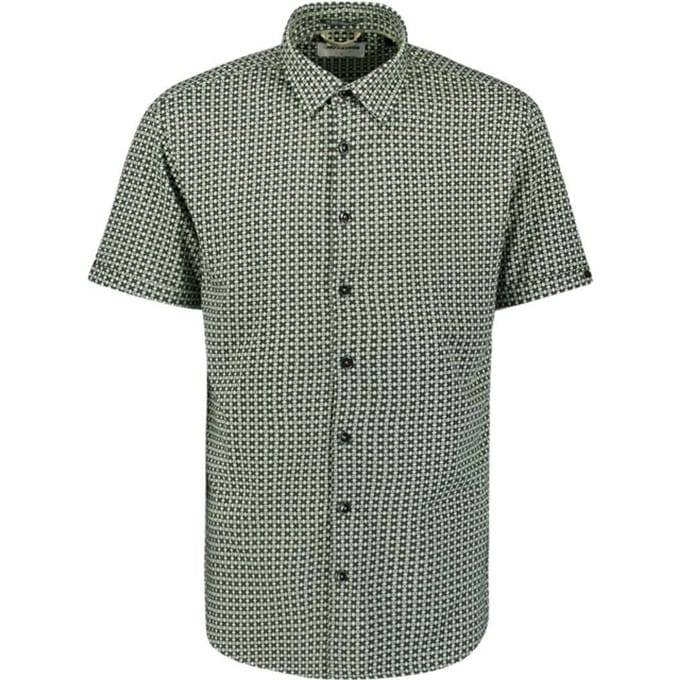No Excess Shirt short sleeve jersey allover p dark moss