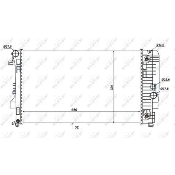 Radiator, motorkoeling NRF 58440