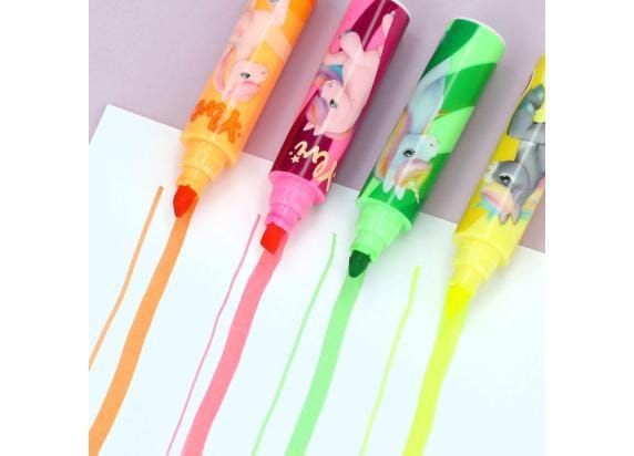 Depesche Ylvi Highlighter met eenhoorn topper Schrijfgerief