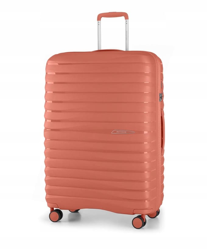 Puccini Grote Koffer Reis Koffer 76cm Oranje TSA Sluiting