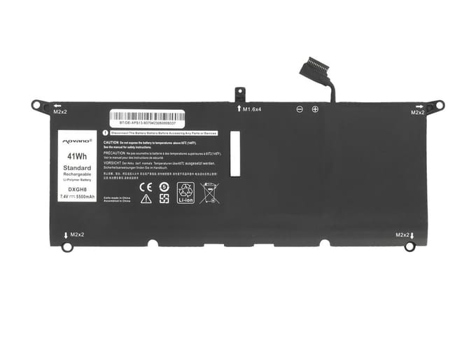 Movano – XPS 13 Serie – Lithium-ion Batterij – 500 Oplaadcycli – BMS Beveiliging
