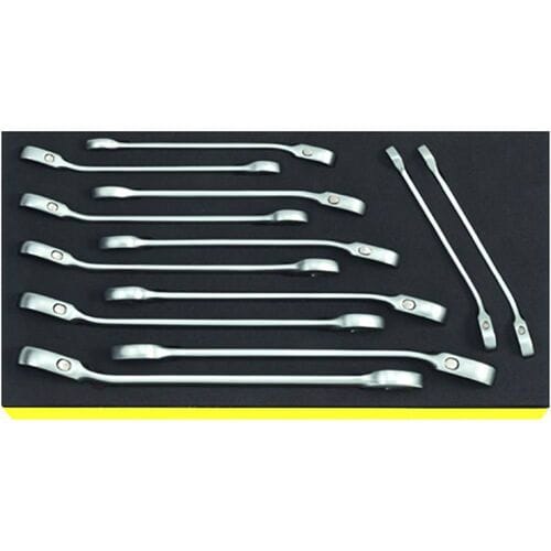 Stahlwille 96830649 TCS 17/12 Steek-ringratelsleutelset Sleutelbreedte (metrisch) 8 - 19 mm