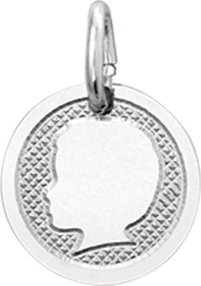 The Jewelry Collection Hanger Jongen Poli/mat - Zilver