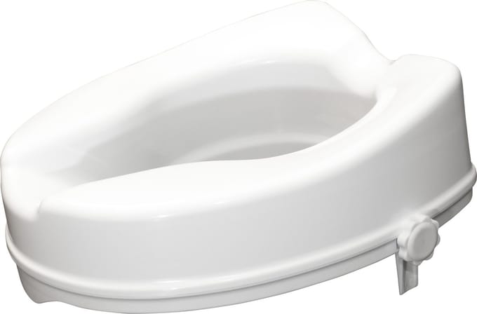 Aidapt Verhoogde toiletbril 5 cm - Ergonomisch zonder deksel - Wit