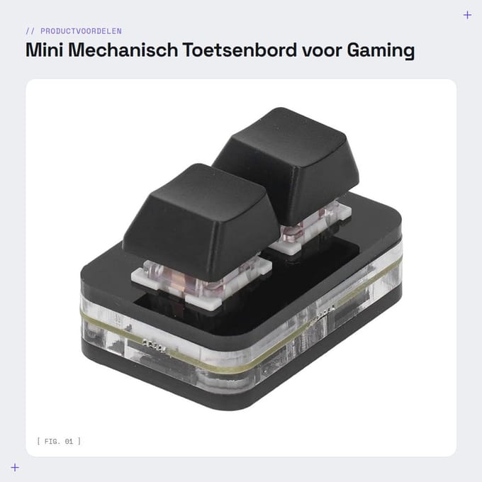 Dailygoods - Mini Mechanisch Toetsenbord voor Gaming met Macro's