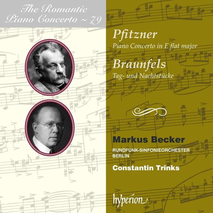 Markus Becker, Rundfunk-Sinfonieorchester Berlin, Constantin Trinks - Pfitzner: Piano Concerto in E flat major, Tag- und Nachtstücke (CD)