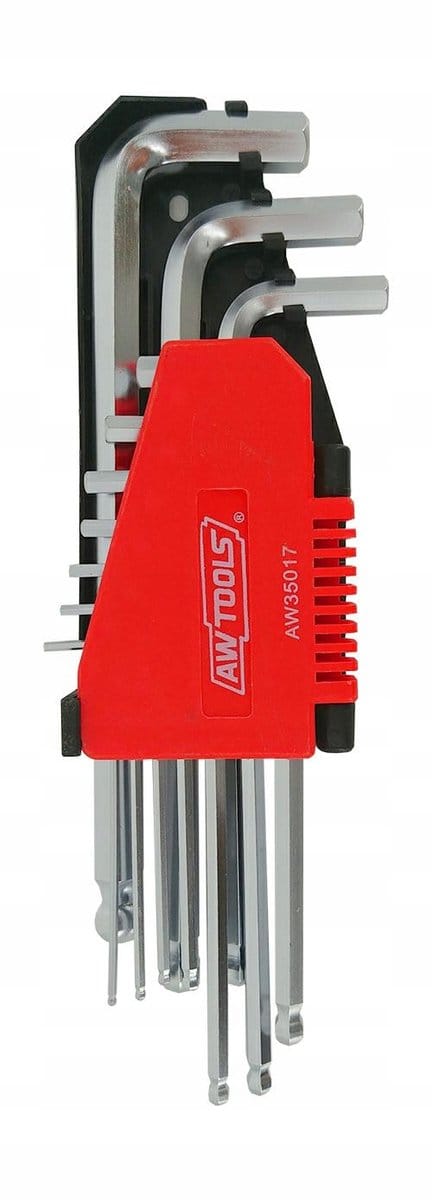 AWTOOLS Inbussleutelset 10-delige Cone Cup - CrV-staal