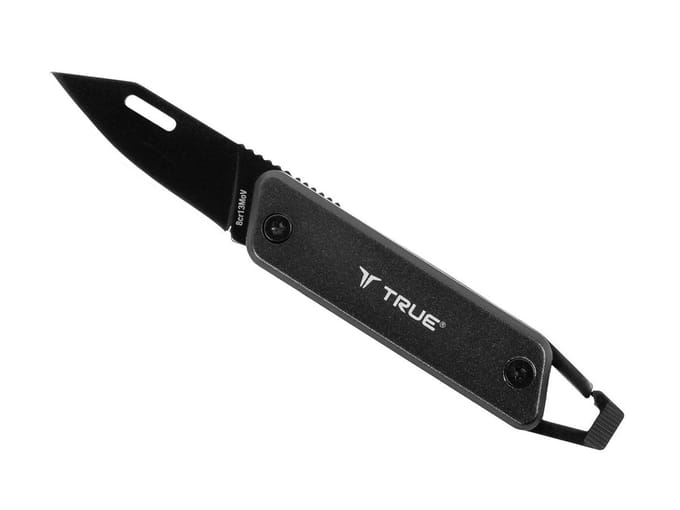 True utility modern keychain knife grey