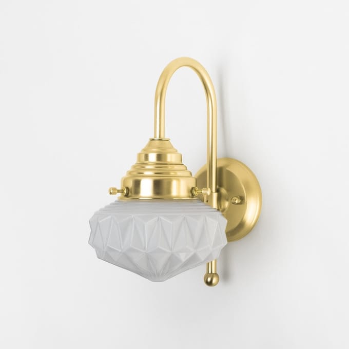 Wandlamp Eternal Star Meander Messing - Art Deco Trade