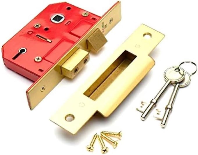 Sashlock 5-hendel - Deurslot Greep - Deur Beveiligen - 5-Hendel Mechanisme - 63 mm - Wit