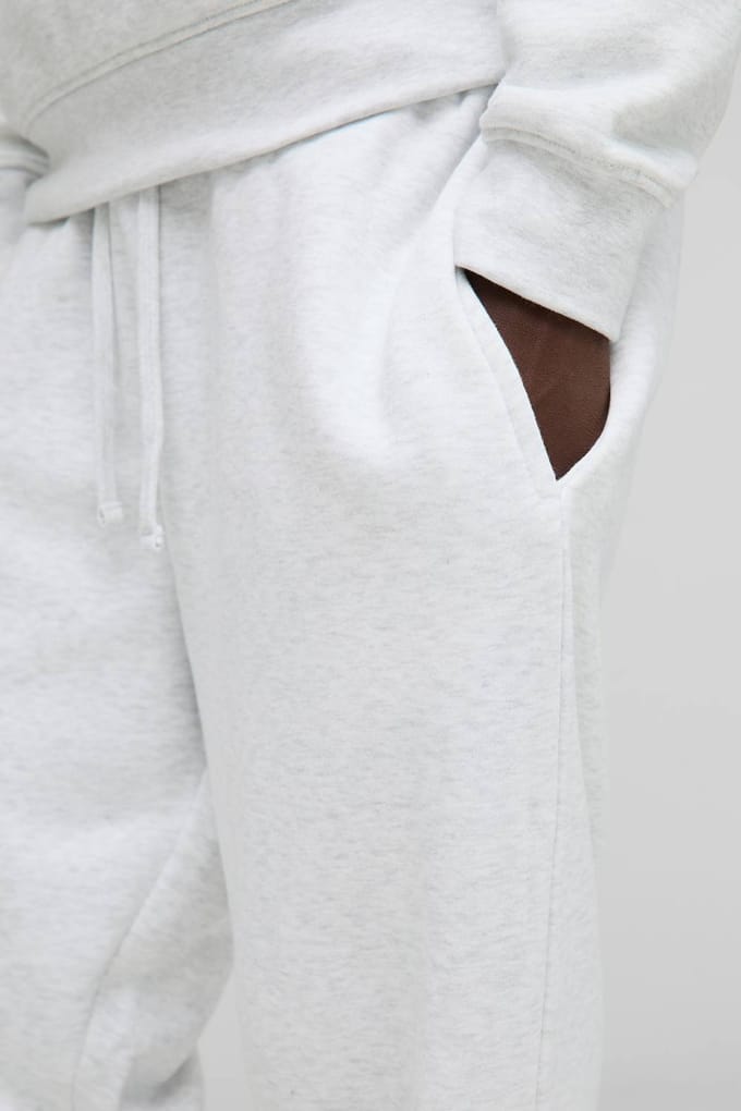 Essential Oversized Jogger | Grey Marl | Size Small