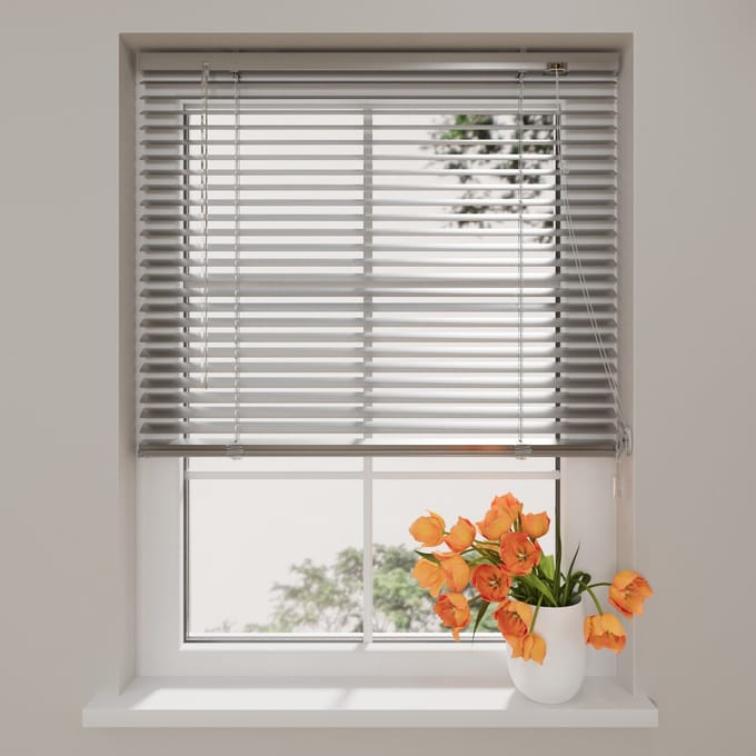 Aluminium Jaloezie Easy - 25 mm - Silver - 80 x 175