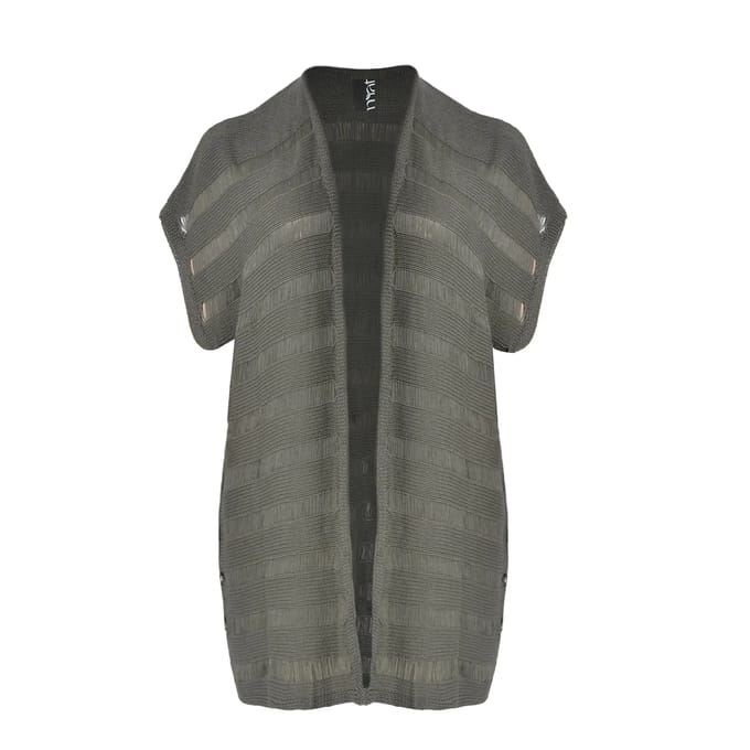 Gebreide textuurcardigan dames Mat Fashion