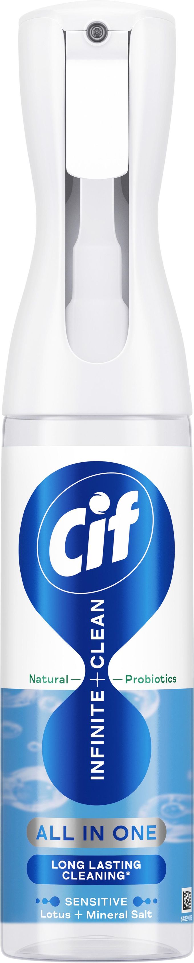 Cif Nettoyant Universel Infinite Clean Sensitive Lotus & Sel Minéral Spray 280 ml
