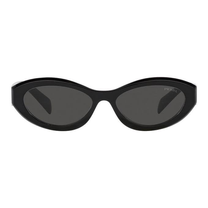 Prada Zijbrief Decoratie Onregelmatige Vorm Zonnebril Dames zonnebril Zwart PR26ZS16K08Z Basic Packaging-Eyeglass Case+Box,55