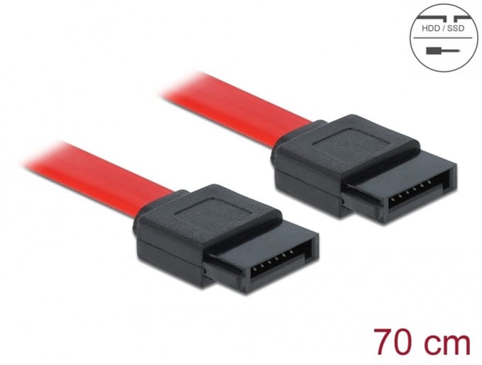 Delock SATA 3 Gb/s Cable 70 cm red