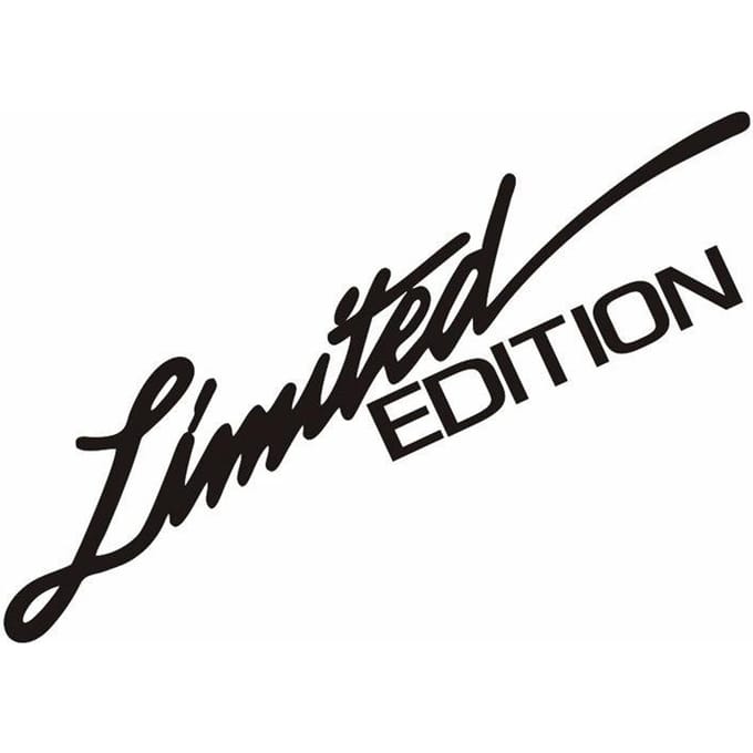 Auto BEPERKTE EDITIE laser reflecterende sticker elektrische motorfiets Engelse letter sticker decoratieve sticker