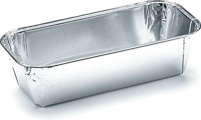 Rechthoekige aluminium voedsel container, 640 ml - 50 containers
