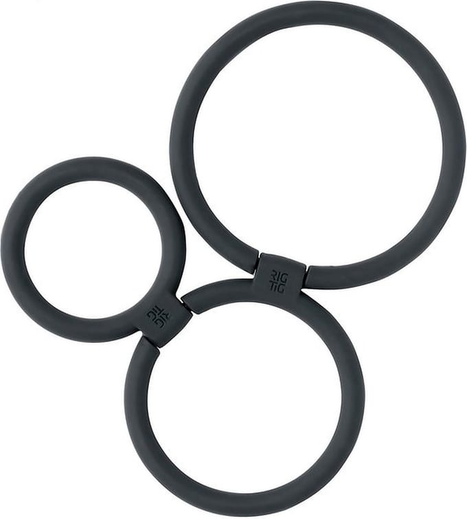 RIG TIG By Stelton - Circles - Panonderzetter - 13 cm - Zwart