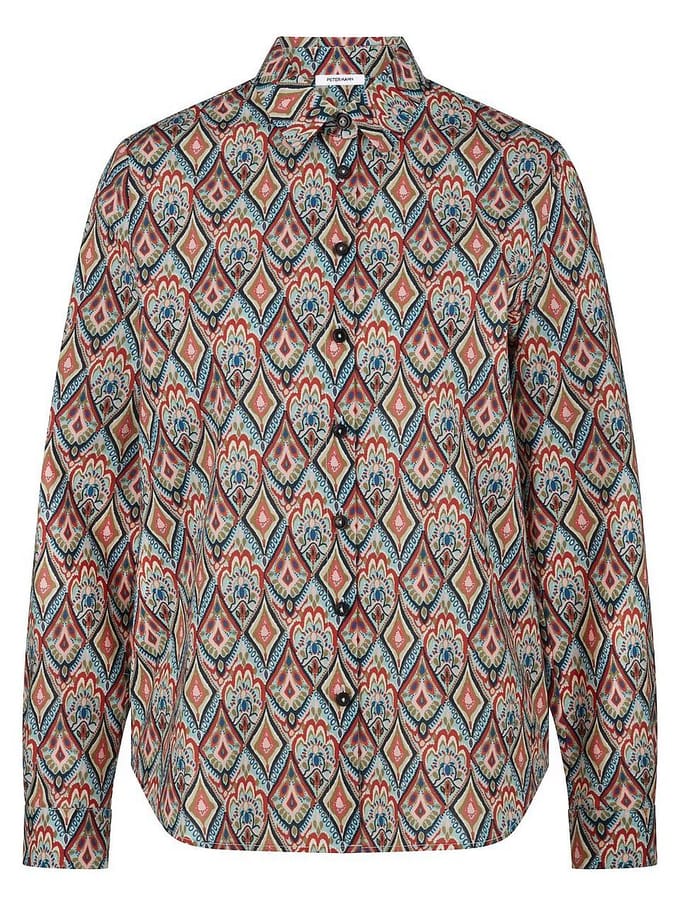 Blouse lange mouwen Van Peter Hahn multicolour