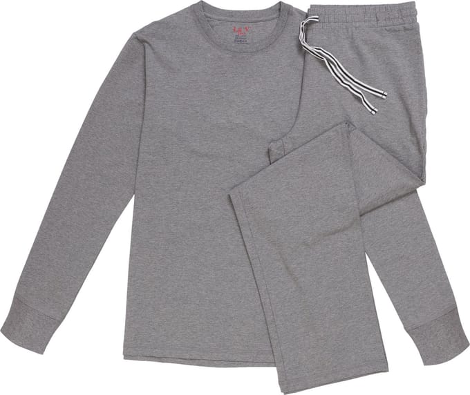 La-V pyjamaset basic voor heren Grijs M