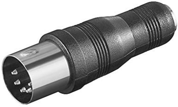 Adapter 3,5 mm naar DIN-stekker voor platenspeler en versterker