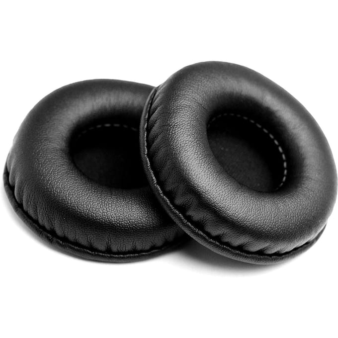 Pads d'oreilles de remplacement Coussinets d'oreilles en cuir PU Remplacement pour AKG Casque Pads d'oreilles 105mm Noir noir