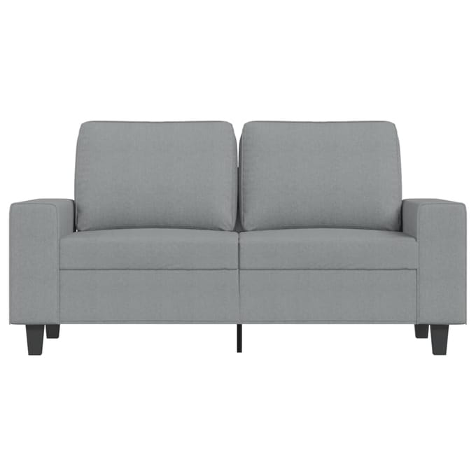Vidaxl Bank 2-zits, Lichtgrijs, 120 Cm, Bekleed met Stof