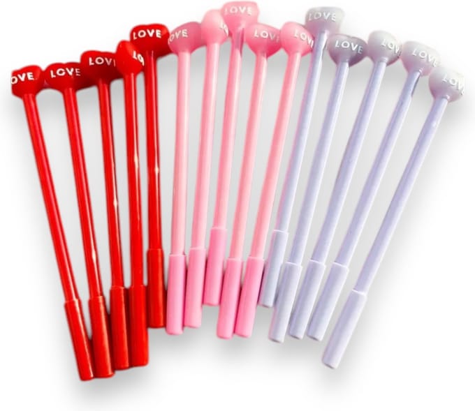 Kinky Pleasure Hart Liefde Balpennen - 3 Stuks