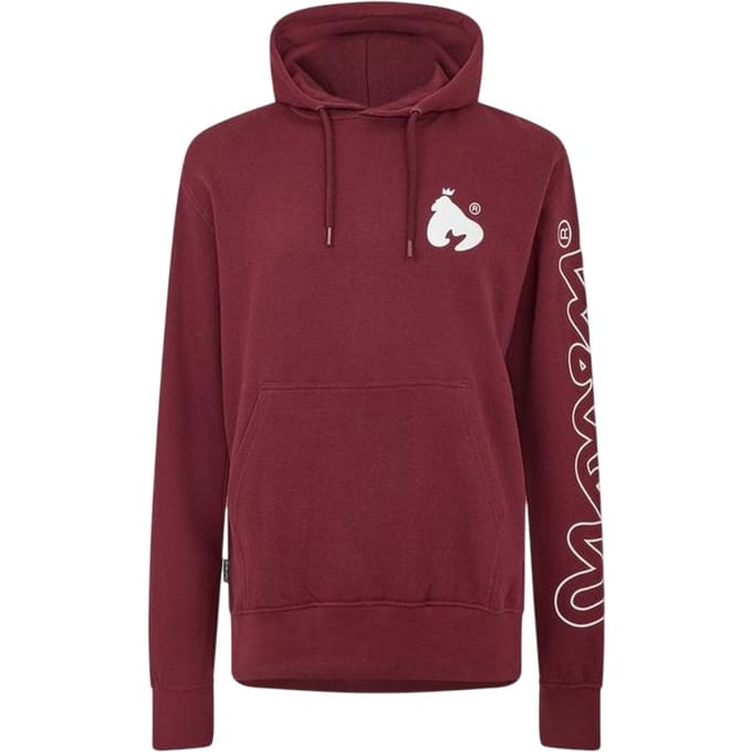 Money Heren Logo Polycotton Hoodie (Rood)