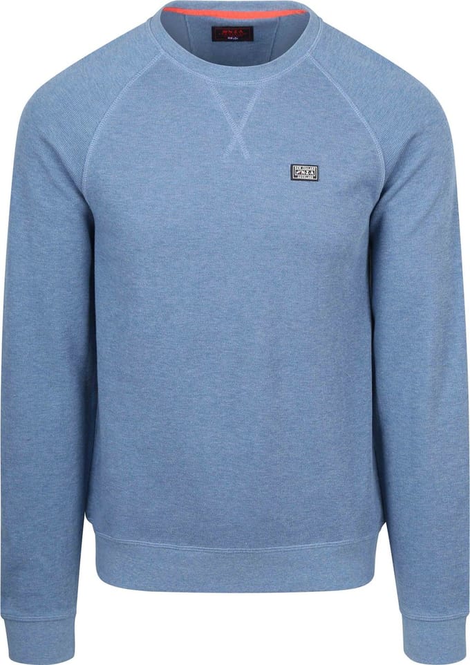 NZA Sweater French Rib Huntly Blauw - Pullovers