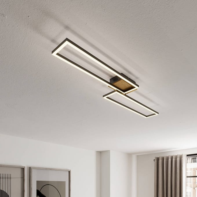 Briloner Frame LED plafondlamp, afstandsbediening