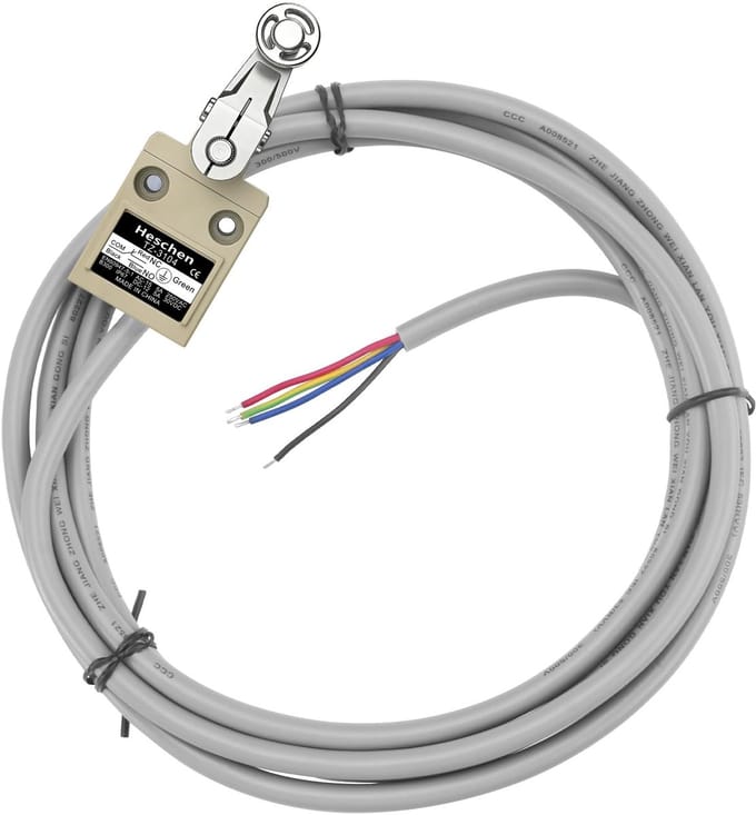 VT Goods - Limit Switch - Prewired - Waterdicht - Roller Lever - Momentary - 5A 250V - Voor Panel Mount - IP67