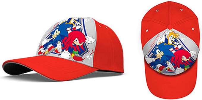 Sonic the Hedgehog Polyester Pet Rood of Blauw - 1 Stuks