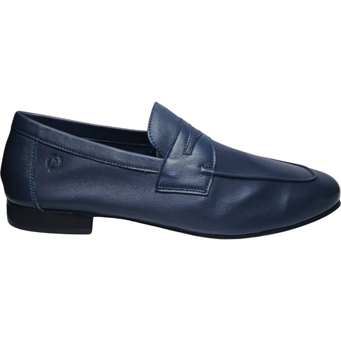 pb10081C9evie750 Pollini Man Blauw leer