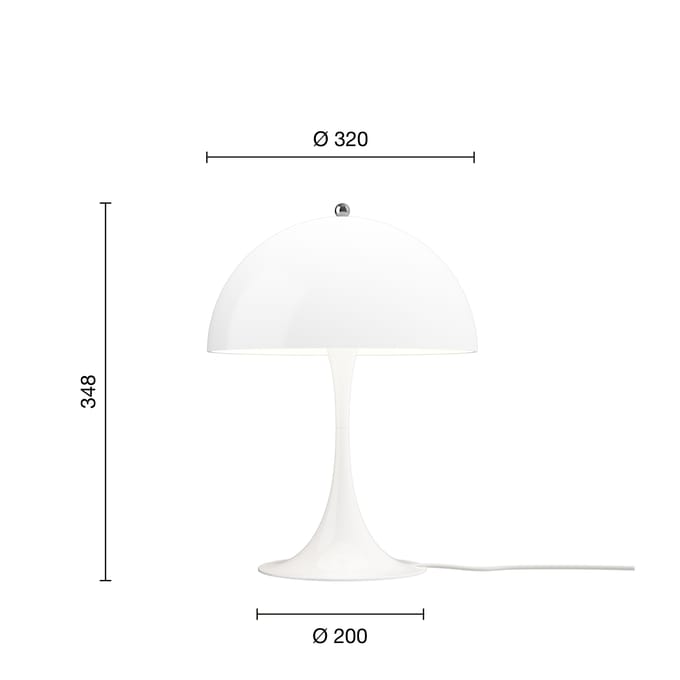 Louis Poulsen Panthella 320 V2 tafellamp - opal - opal
