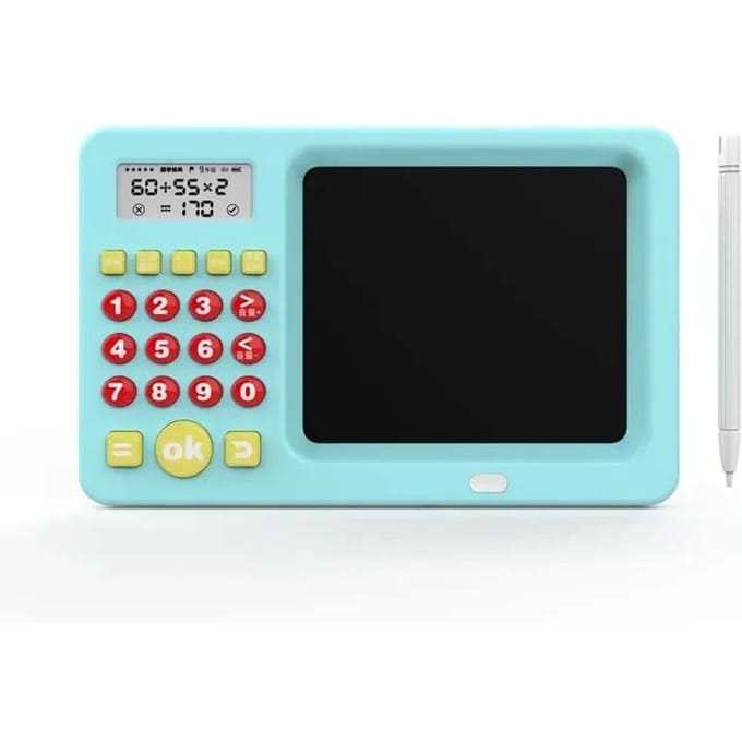 Handschriftbord Kinderen Engels Tekenbord Wiskunde Schatkist Training Leren LCD Rekenmachine Mentale Rekenmachine white