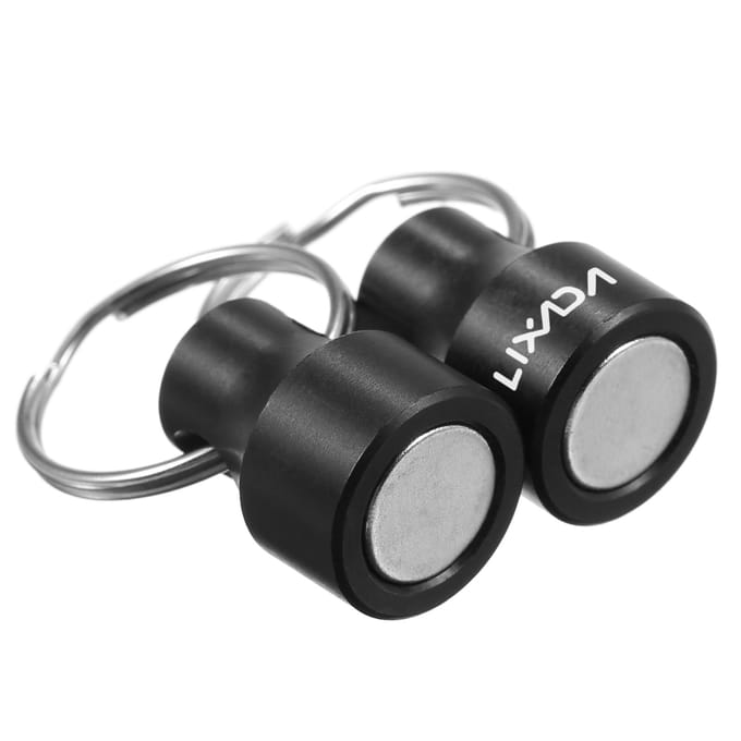 Lixada 2 stuks Vliegvissen Magnetische Net Release Houder Keeper Magneet Clip Landing Net Connector 2pcs clips black