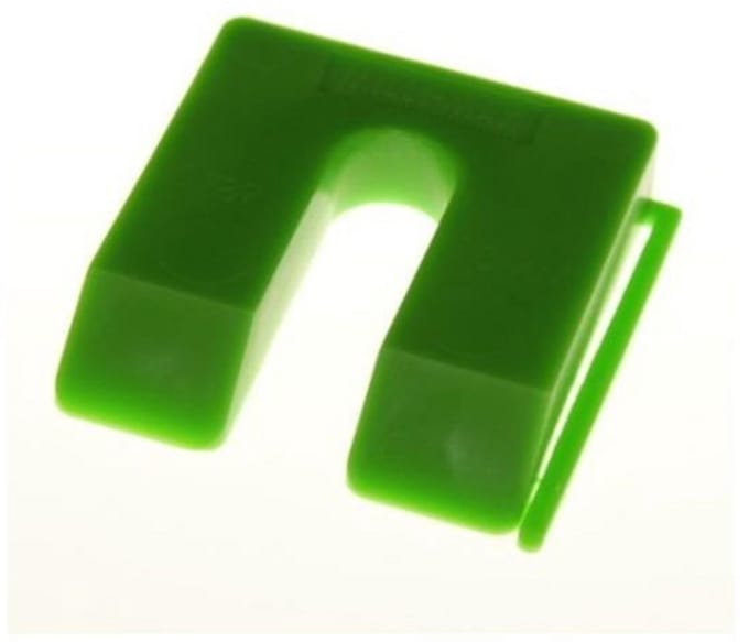 Uitvulplaatje 10 mm groen 1 stuk - stelplaatje voor montage
