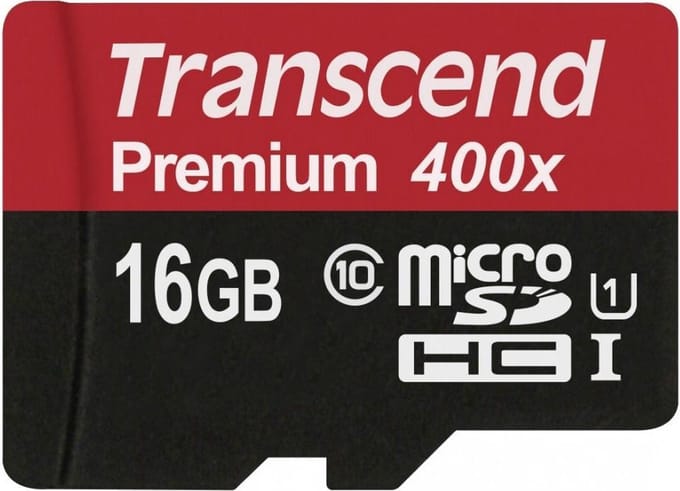 Transcend Premium microSDHC-kaart 16 GB Class 10, UHS-I