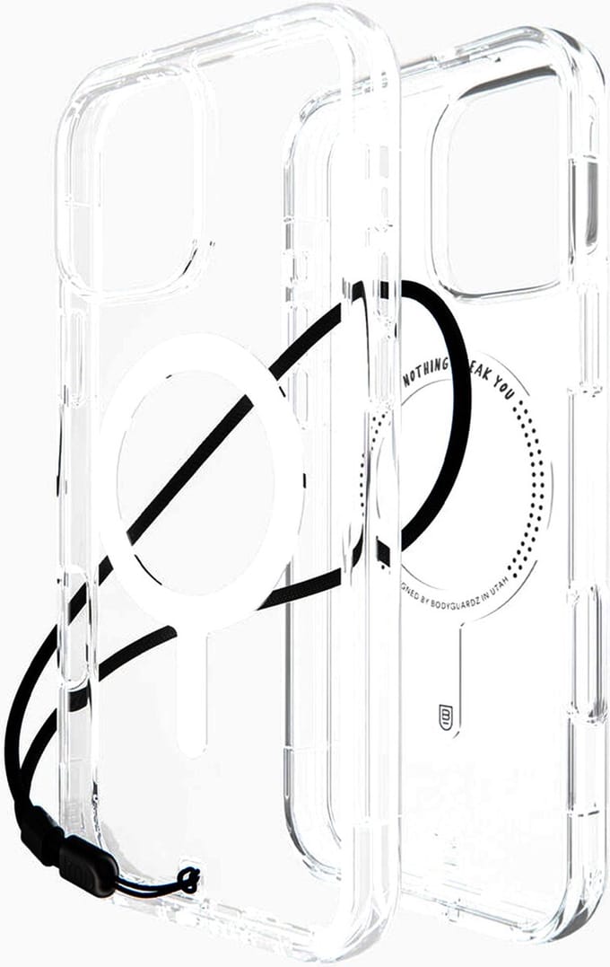 BodyGuardz Carve Backcover MagSafe voor de iPhone 16 Pro Max - Transparant