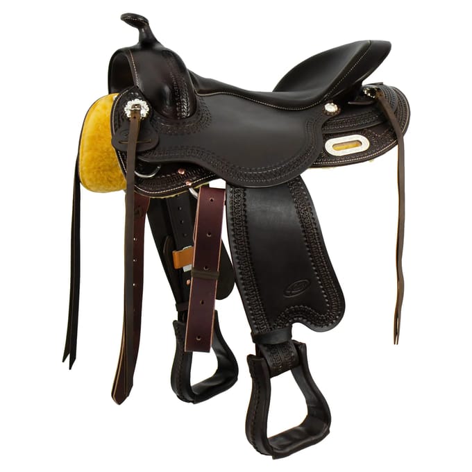 Paardenzadel van leer Freemax Arabian