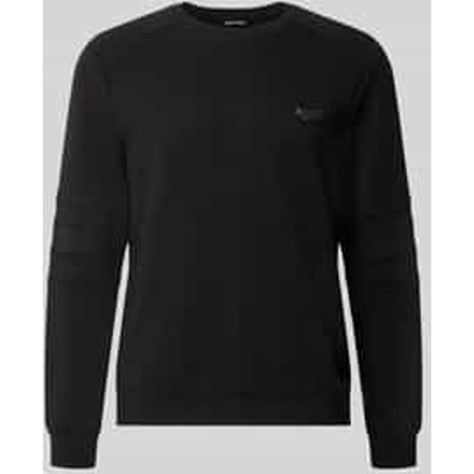 Sweatshirt met labelpatch model 'NEUTER'