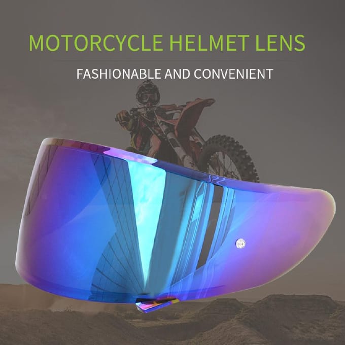 Motorfiets AntiUV AntiScratch Windscherm Helmen Lens Vizier Vervanging voor zilver