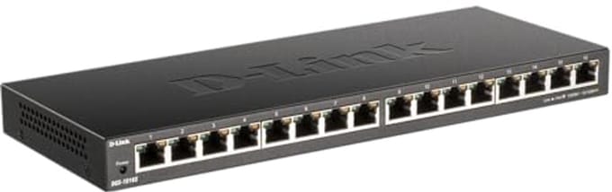 16-poorts Gigabit Switch - Geruisloos en Energiebesparend - Plug & Play Desktop - Robuuste Behuizing