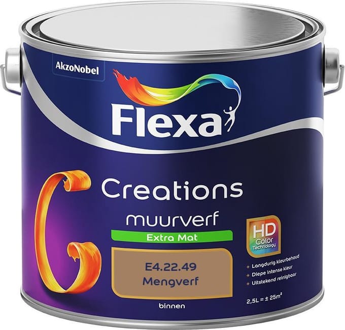 Flexa - Creations Muurverf Extra Mat - E4.22.49 - Mengverf - 2,5 L