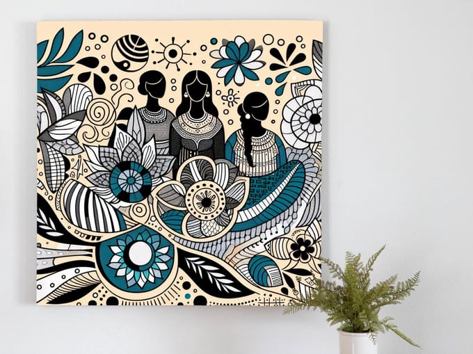 Kunstprint | Wanddecoratie | Dibond | 30 × 30 cm
