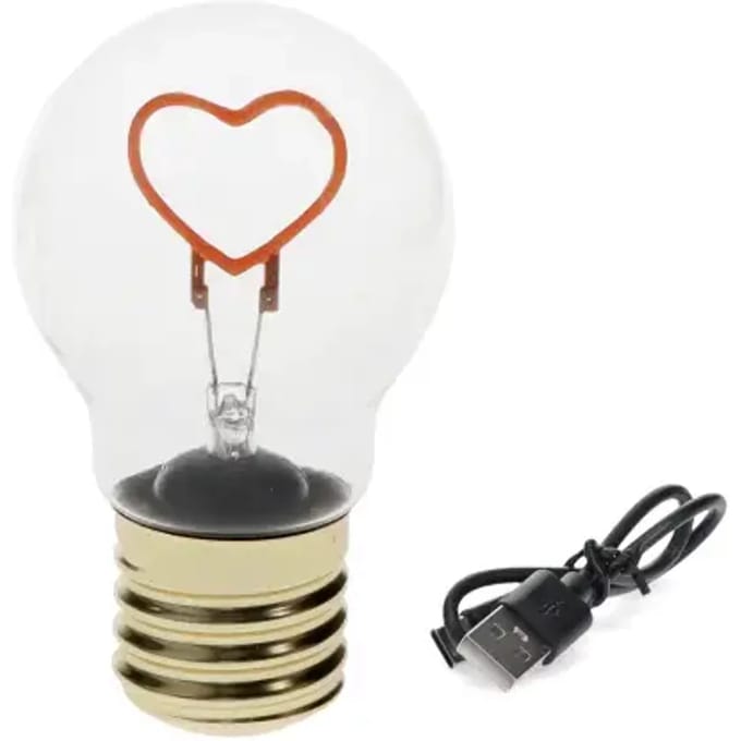 Oplaadbare gloeilamp Rex London Heart