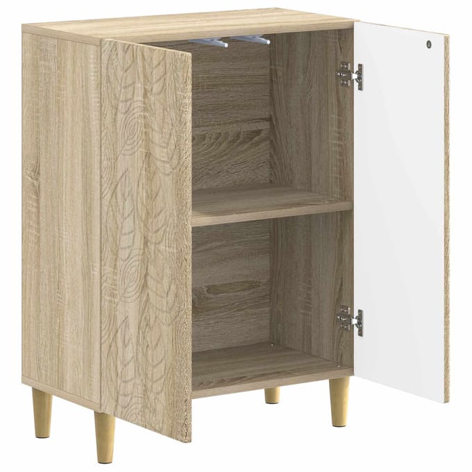 vidaXL - Badkamer - Opbergkast - DELFT - Sonoma - Eiken - 59,5 - x - 31 - x - 80 - cm